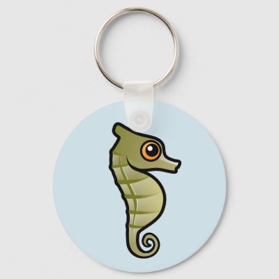 Cute Dwarf Seahorse Keychain
