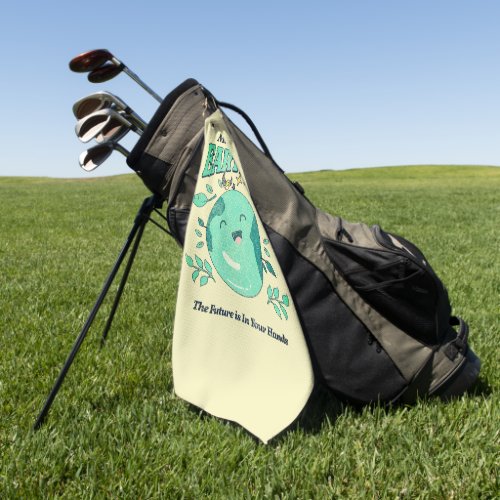 Cute Earth Day Everyday Adorable Kawaii Golf Towel