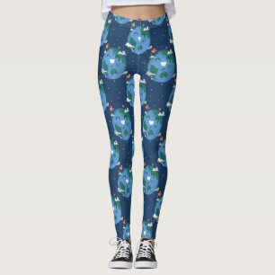 cute Earth Day leggings