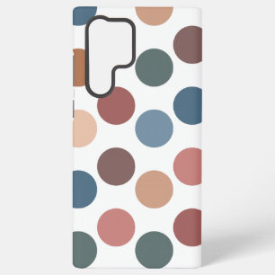 Cute Earth Tones Polka Dots Samsung Galaxy S22 Ultra Case