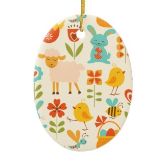 Cute Easter animals Ornament