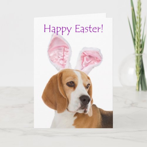 Cute Easter Beagle Card