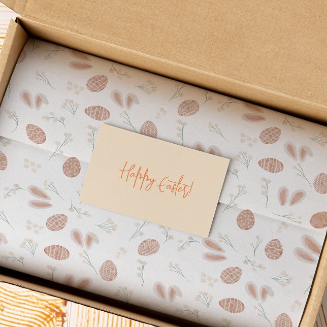 Cute easter boho eggs floral bunny pattern tissue paper (Creator Uploaded)