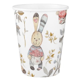 Cute Easter Bunnies Paper Cup