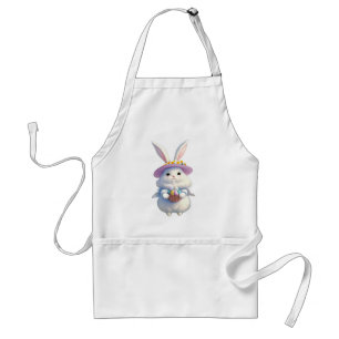 Cute Easter Bunny 01 Adult Apron