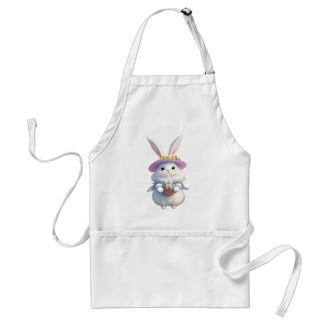 Cute Easter Bunny 01 Adult Apron (Front)