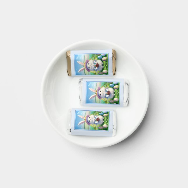 Cute Easter Bunny 01 Hershey's Miniatures (Plate)