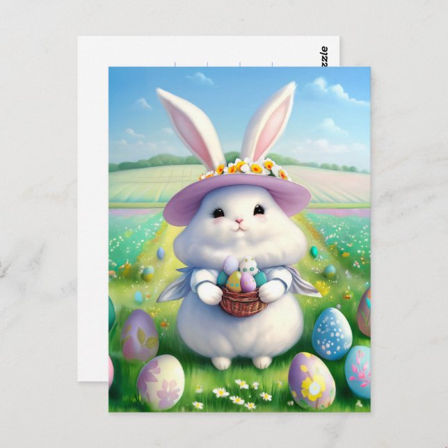 Cute Easter Bunny 01 Postcard (Front/Back)