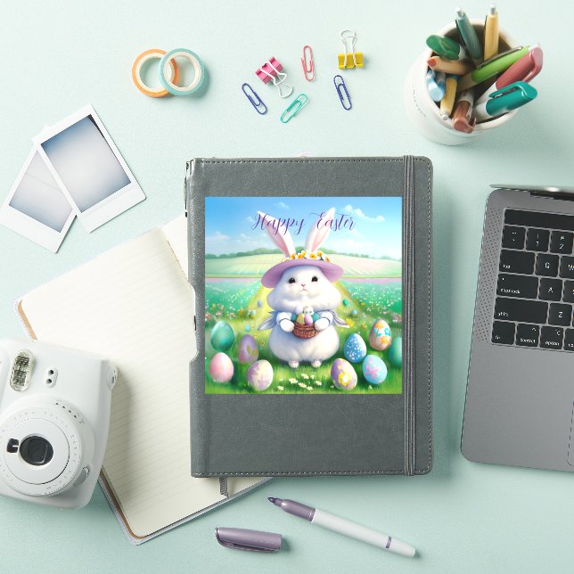 Cute Easter Bunny 01 Sticker (iPad Cover)