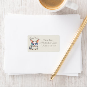 Cute Easter bunny add text  Label