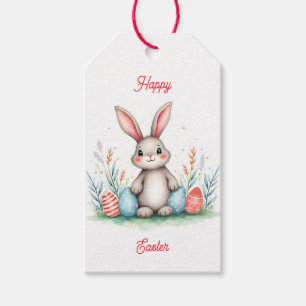 Cute Easter Bunny And Eggs Popular Collection Gift Tags