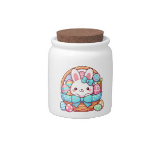 Cute, Easter bunny bakset Candy Jar