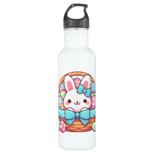 Cute, Easter bunny bakset Stainless Steel Water Bottle