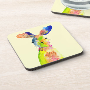 Cute Easter bunny Beverage Coaster