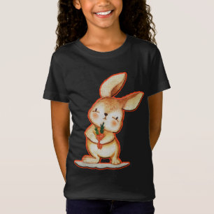 Cute Easter Bunny Black Girls T Shirt