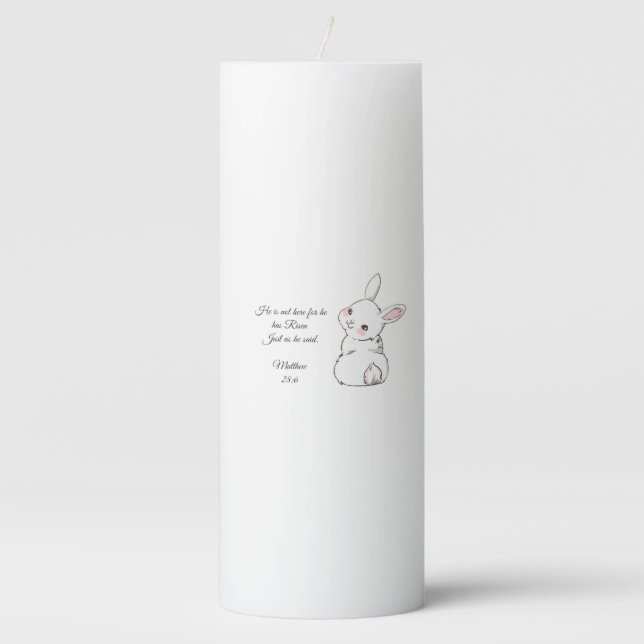 Cute Easter Bunny Candle (Front)