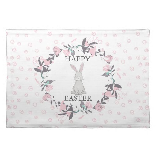 Cute Easter Bunny Cloth Placemat