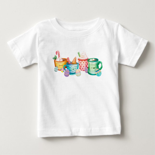 Cute Easter Bunny Coffee Shirt Funny Easter Gift (Front)