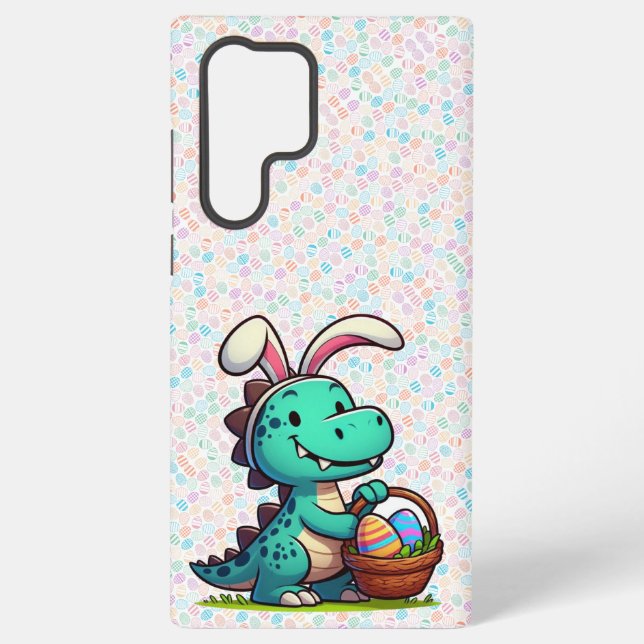 Cute, Easter bunny dinosaur Samsung Galaxy Case (Back)