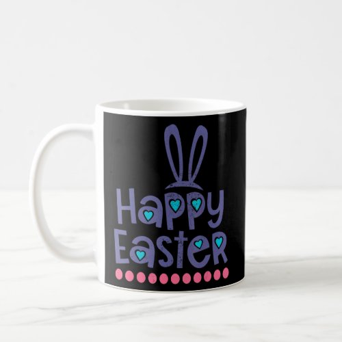 Cute Easter Bunny Ears Vintage Happy Easter  Coffee Mug