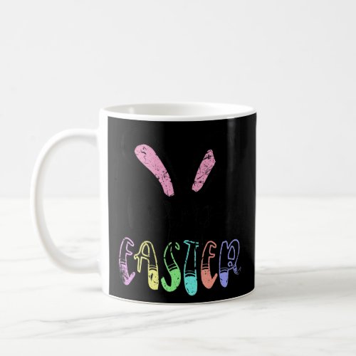 Cute Easter Bunny Ears Vintage Hoppy Easter  Coffee Mug