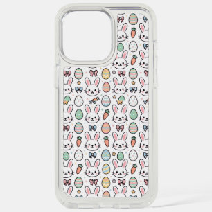 Cute  Easter Bunny & Eggs Kawaii Pattern iPhones iPhone 15 Pro Max Case
