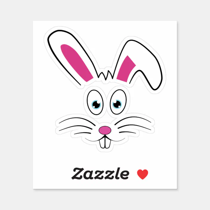 Cute Girl Sticker Matte Vinyl 3 Sticker Easter Rabbit Easter Bunny Die Cut Sticker