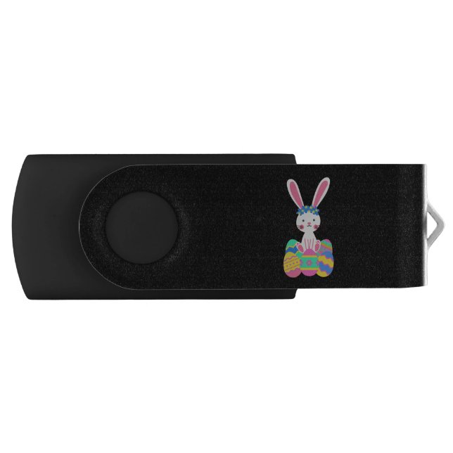 Cute Easter Bunny Flash Drive (Front)