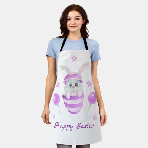 Cute Easter Bunny for a positive mood Apron