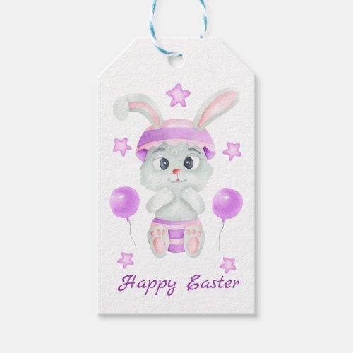 Cute Easter Bunny for a positive mood  Gift Tags