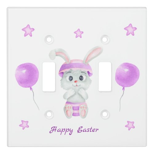 Cute Easter Bunny for a positive mood Light Switch Cover