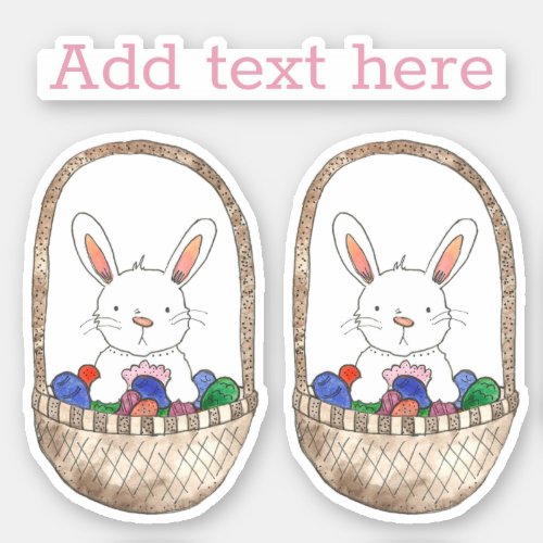 Cute Easter Bunny for Kids Sticker