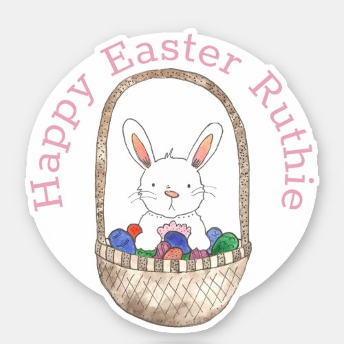 Cute Easter Bunny for Kids Sticker