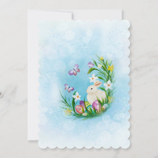 Cute Easter bunny greeting card '