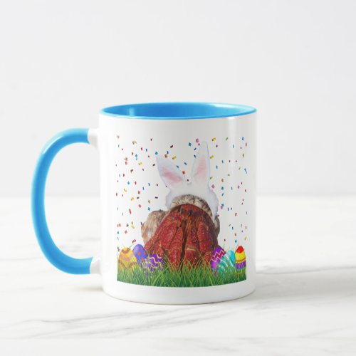 Cute Easter Bunny Hermit Crab Mug