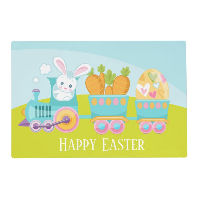 cute Easter bunny Holiday double side Placemat (Front)