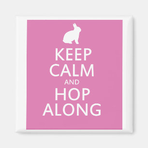 Cute Easter Bunny Hop Along Magnet