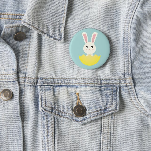 Cute Easter Bunny I Button (In Situ)