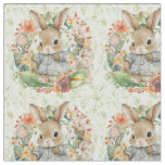 Cute Easter Bunny in a Jacket Fabric