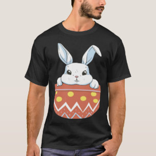 Cute Easter Bunny in a Pocket Bunny Kids Boys Gir T-Shirt