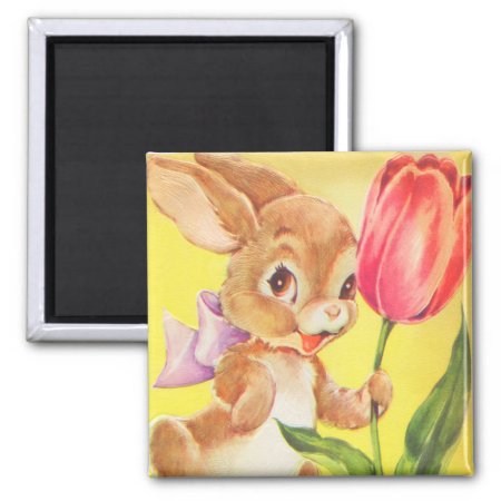 Cute Easter Bunny Magnet