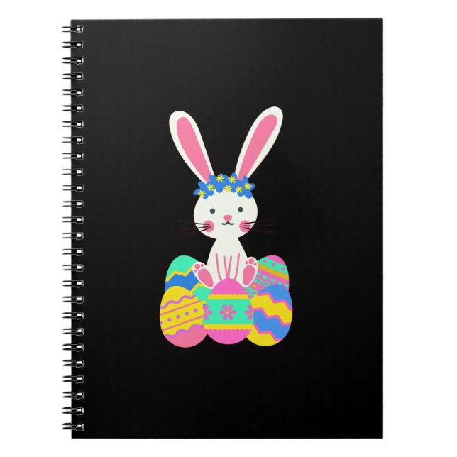 Cute Easter Bunny Notebook (Front)