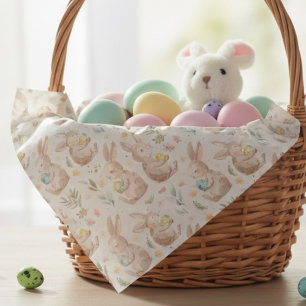Cute Easter Bunny Pastel Bunny & Eggs Spring Wrapping Paper