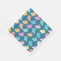 Cute Easter Bunny Pattern Blue
