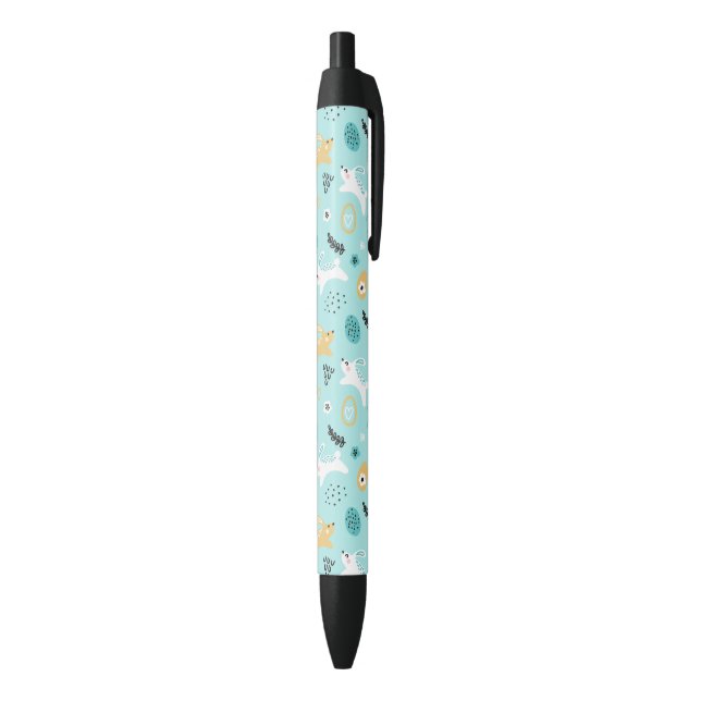 Cute Easter Bunny Pattern Kawaii Rabbits Eggs  Pen (Bottom (Vertical))
