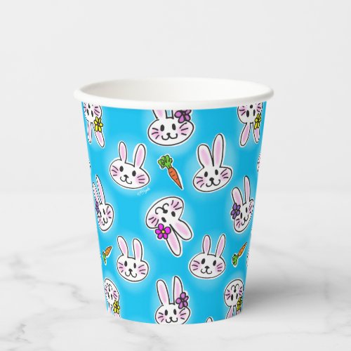 Cute Easter Bunny Pattern Paper Cup