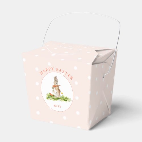 Cute Easter bunny pink Easter gift Favor Box
