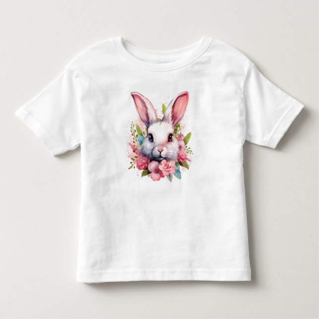 Cute Easter Bunny Portrait Gift T-shirt (Front)
