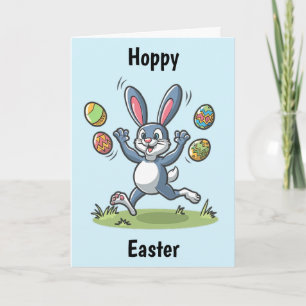 Cute Easter Bunny Rabbit Card