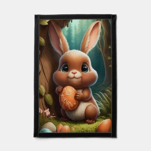 Cute Easter Bunny Rabbit Egg Forest Pennant